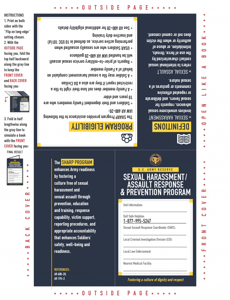 USARC SHARP Pocket Guide with Instructions_Page_1